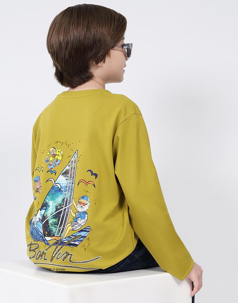MONTE CARLO Boy's Round Neck Full Sleeve T-Shirt