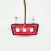 Universal LED Rear Tail Light & License Plate Holder for Kawasaki & Yamaha Motorcycles