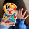 Three-Dimensional Cartoon Clown Silicone Case for iPhone 11/12/13/17 Pro Max