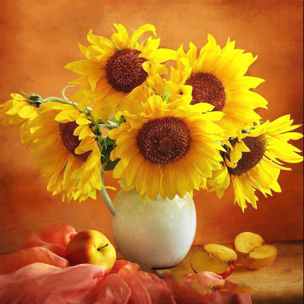 5d Diamond Painting Full Drill Square Landscape Flowers Diamond Embroidery Sale Plant Mosaic Home Decor