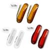 6 LED Truck Trailer Tail Lights 12-24V Side Marker Turn Signal Brake Rear Lamps