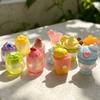 Dollhouse Miniature Simulated Fruit Biscuit Ice Cup Play Ice Cream Doll Accessories Toys Summer Fruit Ice Cup Home Decor