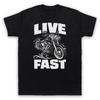 Live Fast Motorbike Motorcycle Rider Love Bike Biker Mens And Womens T-Shirt