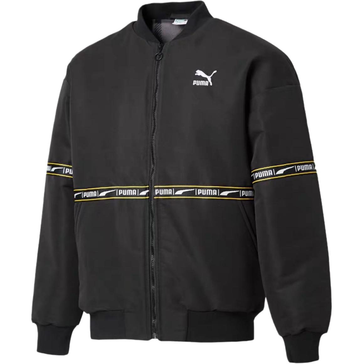 PUMA Puffer Jackets Men s Black Stand Collar Moderate 578980-01 XS 165