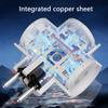 Compactly Eu Plugs Adapter Converts Single Outlet to Triples Socket Travel Plugs for International Travel 16A Expander