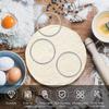 12 pannkakringar i rostfritt stål yta pannkakering dubbelrull rostfri non-stick pajform mångsidig köksmatlagningsring