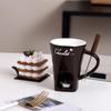 Chocolate Melt Ceramic Fondue Cup With Fork Ice Cream Cheese Chocolate Dessert Melt Oven Heated Food Birthday Cooking Appliances