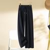 Women's Autumn/Winter 2024 Thick Elastic Waist Wide-Leg Pants