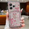 Card Pocket Bag Clear Phone Case For Xiaomi 14T 13T Xiaomi 14T 13T Pro Colorful Bowknot Printed Shockproof Soft Silicone Cover