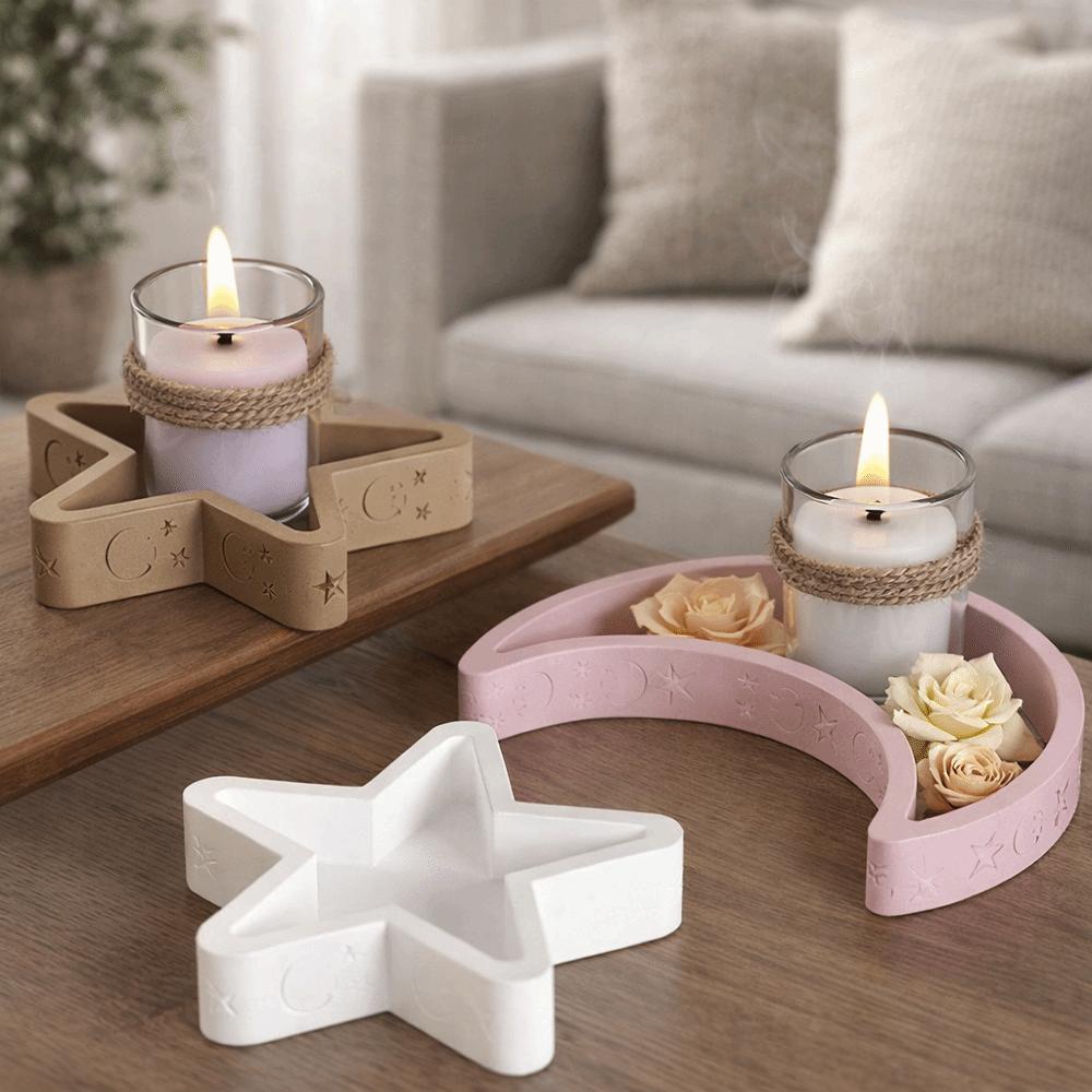 Non-Stick Candlestick Mold High Temperature Resistance Plaster Molds  Party Decoration