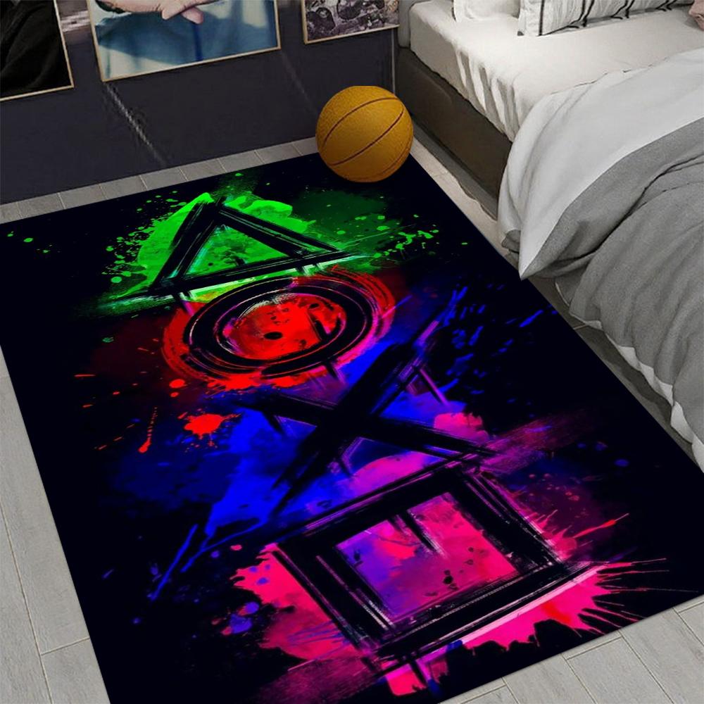 3D Cartoon Gamer Game Controller Area Rug ,Carpet Rug for Living Room Bedroom Sofa Doormat Decoration ,Kid Play Non-slip Floor Mat