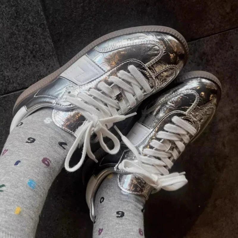 Fashion Lace Up Casual Sneakers Spring Autumn Ladies Footwear Sports Women's Athletic Shoes On Offer Walking Offers Trends 2024 New Sale