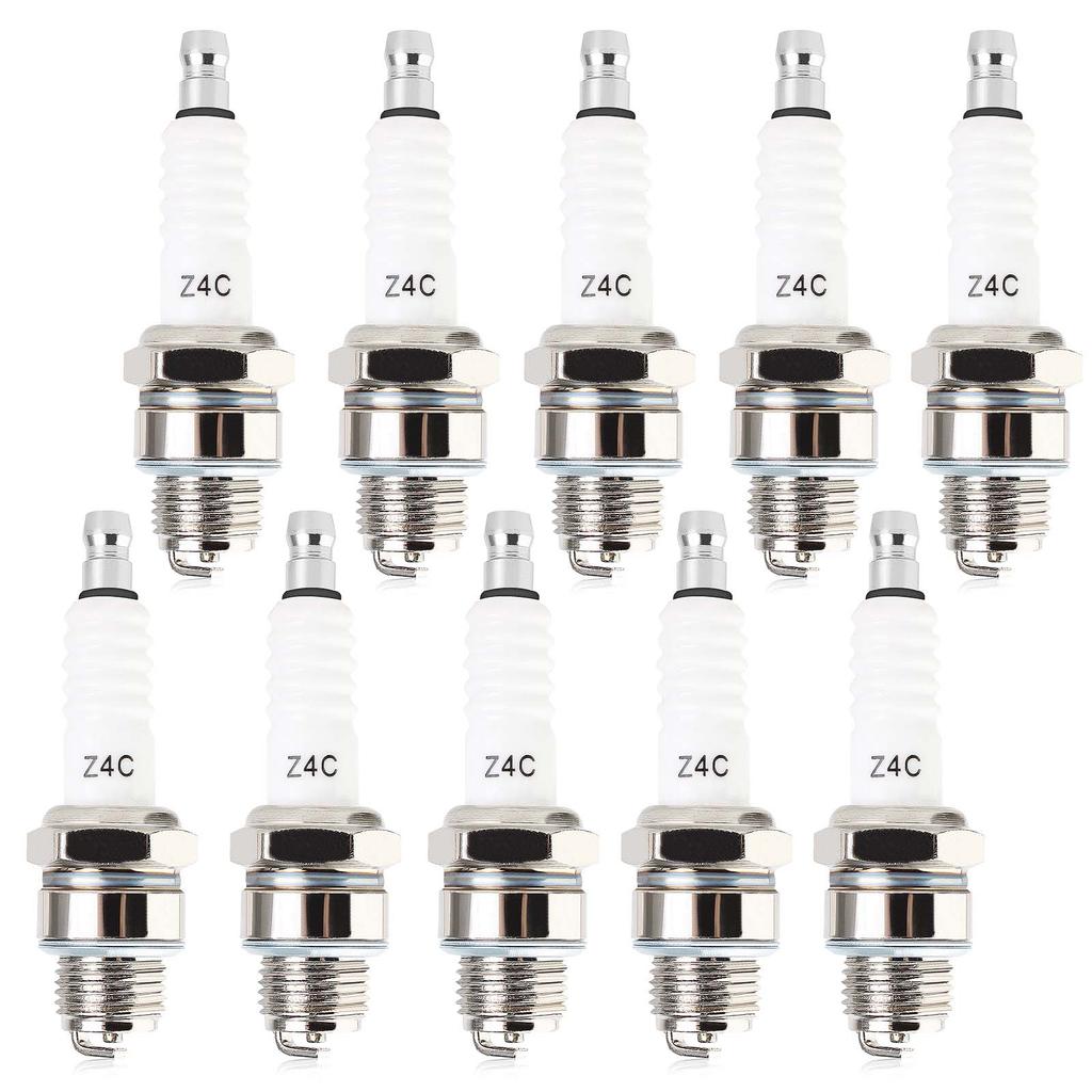 10pcs Spark Plug Z4C for 49cc 50cc 66cc 70cc 80cc 2-Stroke Engine Yamaha JOG50 90 ZX50 DIO50 Suzuki AG100 QJ50 DX100 AX100 CJ750