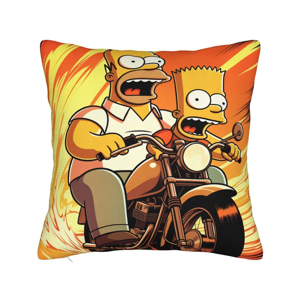 Homer SSimpsons Donut Pattern Pillow Cover Square Cushion Cover Fashion Pillow Case For Living Room Sofa