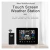 Stazione Meteo Digitale per Casa Interno Esterno, Ampio Display LCD Touch Screen, Monitor Temperatura e Umidità, Fase Lunare, Maree, Pressione Atmosferica e Allarme