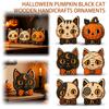 Halloween Pumpkin Wooden Decoration for Fall Party