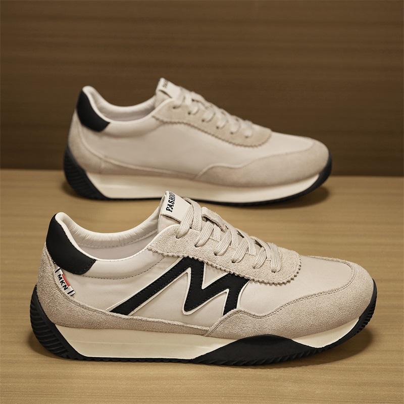 

Кроссовки повседневные мужские дизайнерские ретро кроссовки модные микрофибровые кожаные дышащие туфли с увеличенной внутренней платформой 39