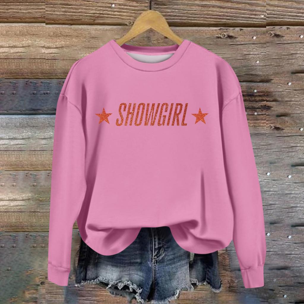 Women's Fashion Casual Long Sleeve Christmas Printed Neck Top