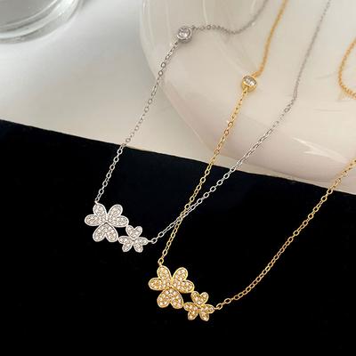 Necklace for Women's Light Luxury Niche Design Sense Flower Necklace Decoration Versatile Necklace Summer