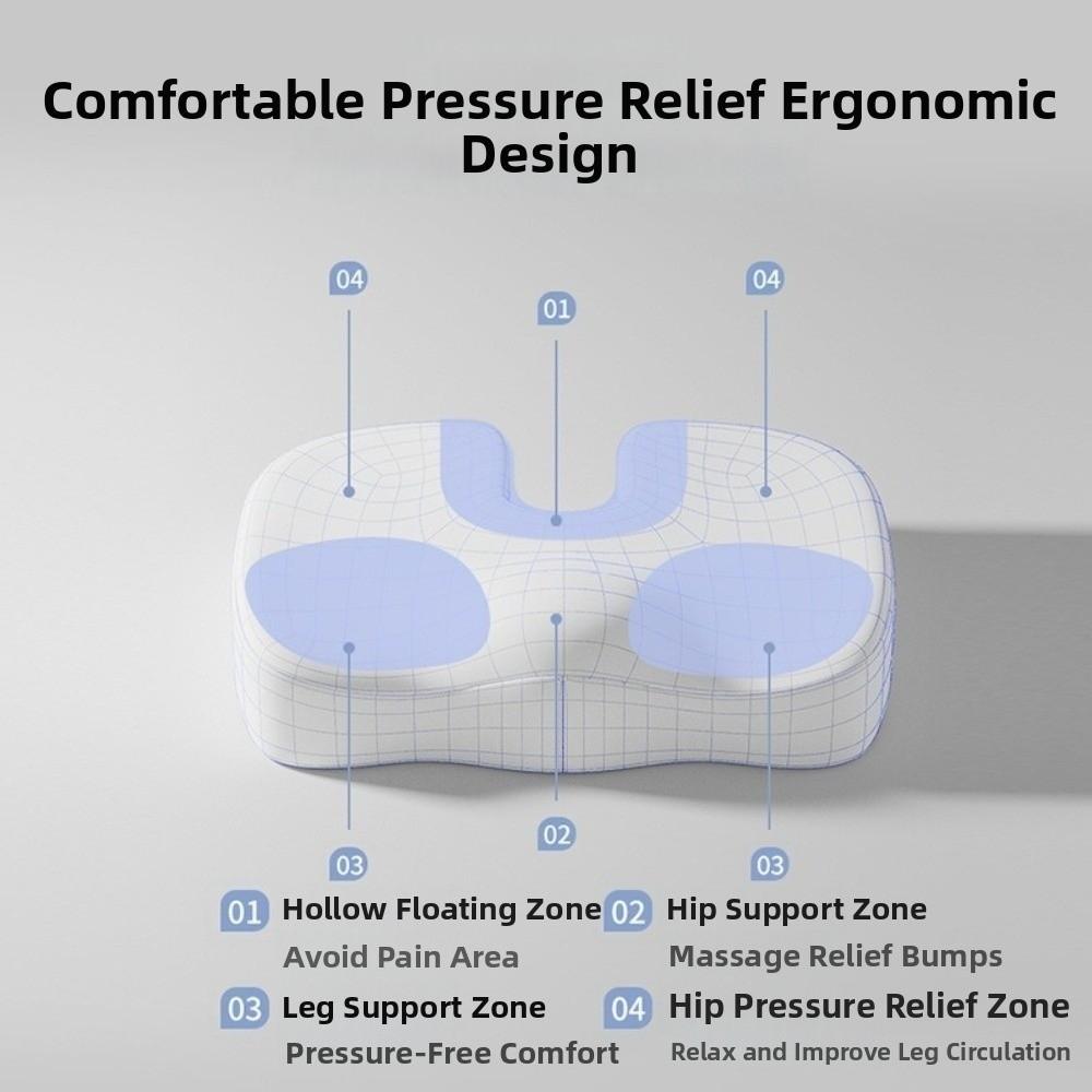 Pressure Relief Memory Foam Seat Cushion Slow Rebound Chair Pillow  Student Chair