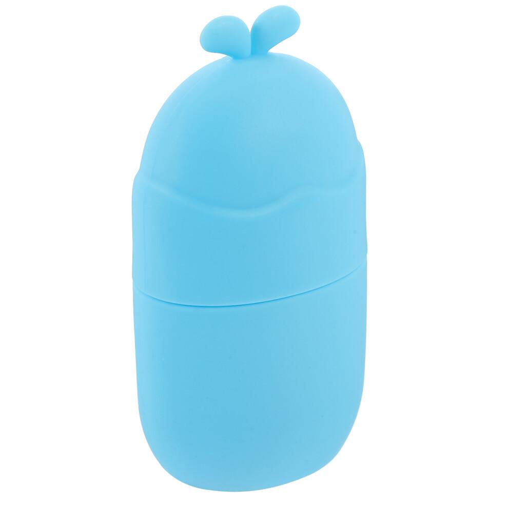 Blue Silicone Face Massage Ice Roller Skin Care Tool for Home Use