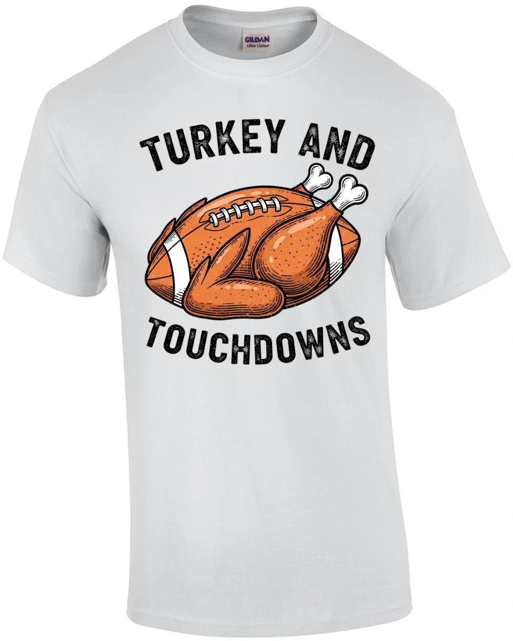 

Turkey and Touchdowns T-Shirt XL