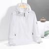 UPF10 + Japanese Retro Skin Care Ice Silk Sunscreen Clothing for Men and Women Summer Couple Sports Casual Light and Thin Hooded Anti-protection