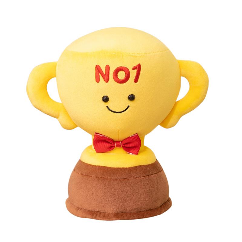 Cute Trophy Doll Plush Toy Funny Elementary School Certificate Pillow