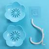 Plastics Lotus Shape Soap Box Punch Free Flower Shape Double Layer Soap Holder Wall Mounted Anti-slip Water Draining Soap Dish