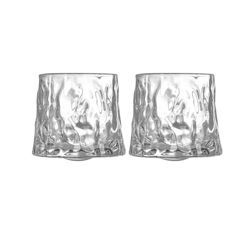 

160ml/265ml Creative Rotating Whiskey Glass Luxury Cocktail Glass Party Wine Glasses Coffee Mug Drinking Glasses Bar Accessories 2pcs