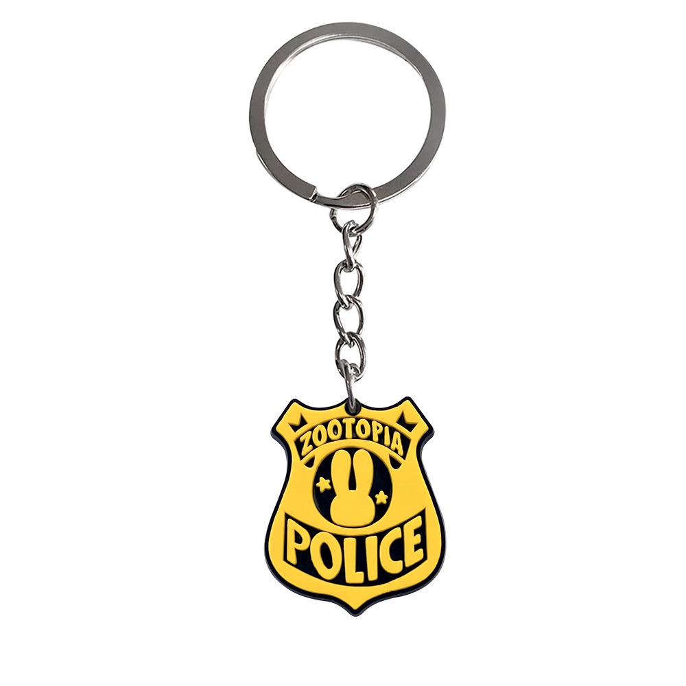 Zootopia Backpack Charm: Soft PVC Keychain Ornament