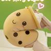 Long Cute Fruit Milk Tea Cup Plush Toy Figurine Throw Pillow Doll Rag Baby Pregnancy Pillow Valentine's Day Gift For Kids Decor