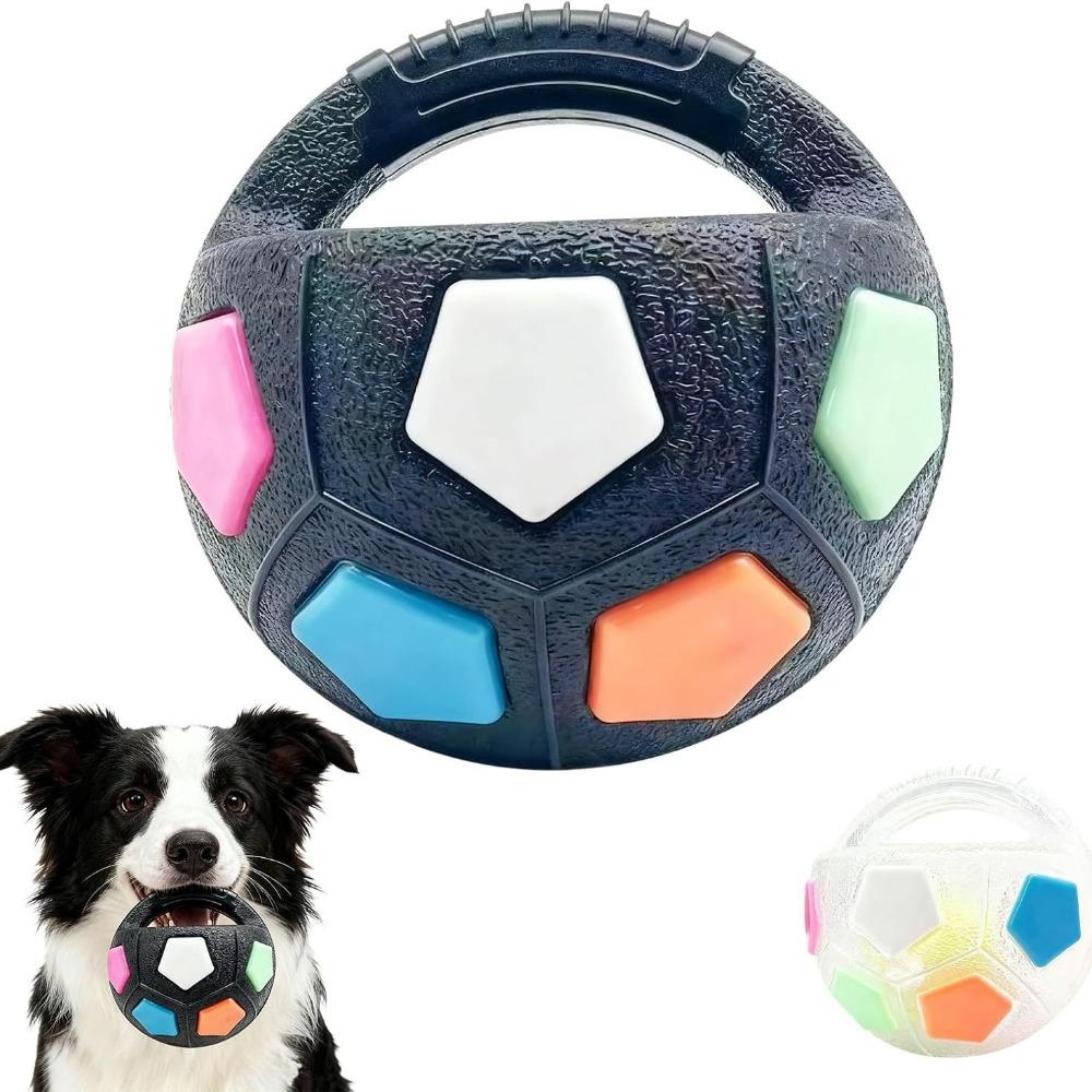 Köpek Oyuncakları Saplı Futbol Topu Dış Mekan Sesli Yüzen Çekişme Köpek Çekme Oyuncağı Küçük Orta Büyük Irk Oyun Hediyeleri