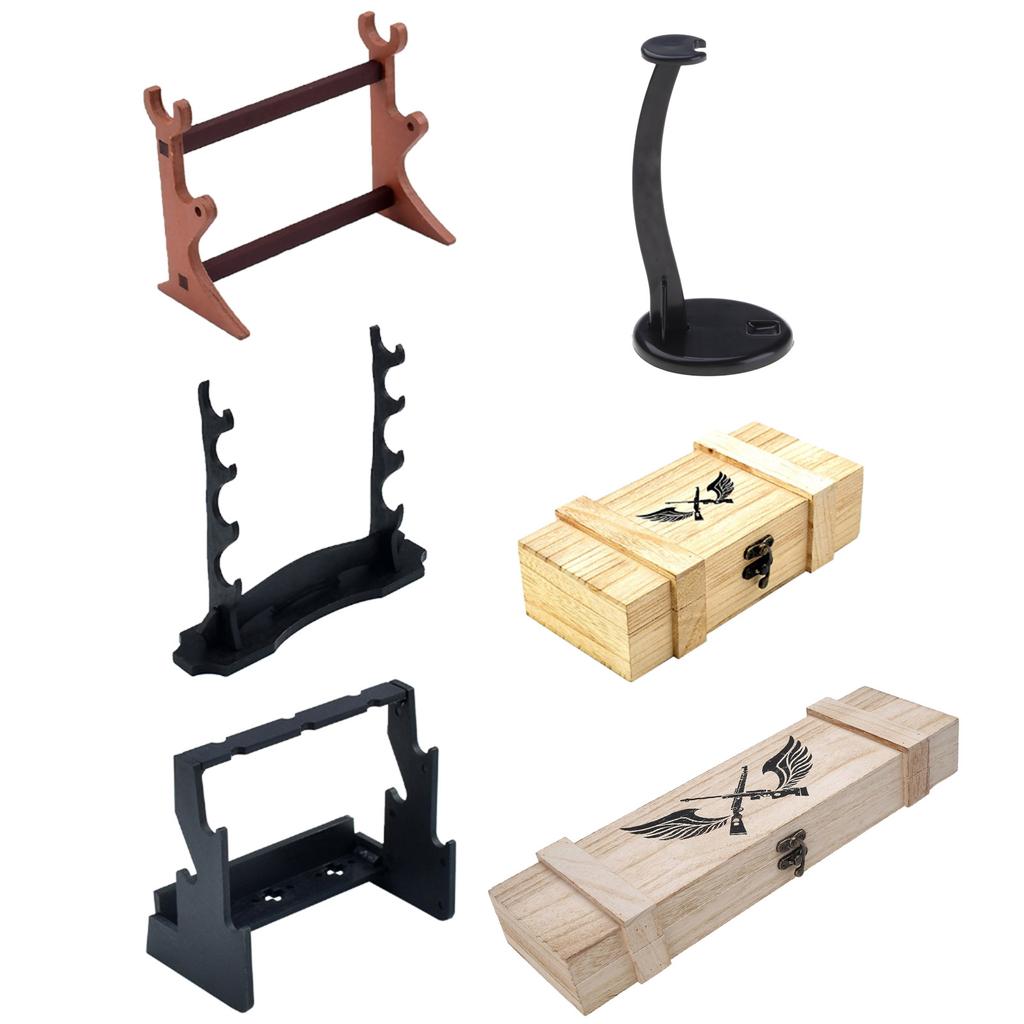 Sword Stand Stand Wood Sword Holder Ancient Chinese Rhyme Style Display Sword Stand Weapon Holder