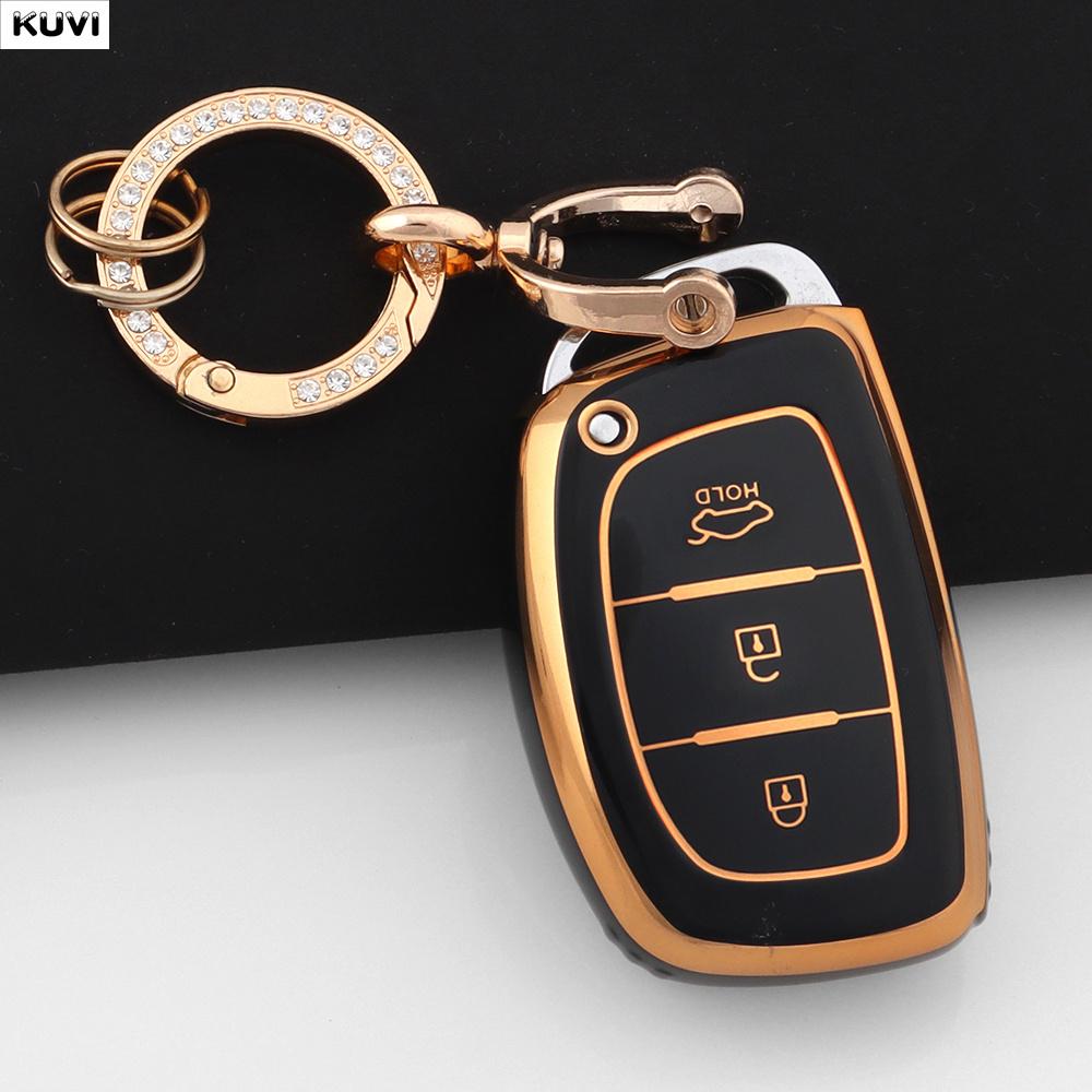 3 4 Buttons Tpu Car Smart Key Case Fob Shell For Hyundai Ix35 Ix45 I10 I30 I40 Tucson Santa Fe Rena Sonata Elantra Creta Keyless