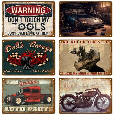 Vintage Blechschild Home Decor Artikel Wanddekoration Kunst Wandbild Raumdekoration Artikel Dekor Männer Retro Metallschild Platte Bar Poster