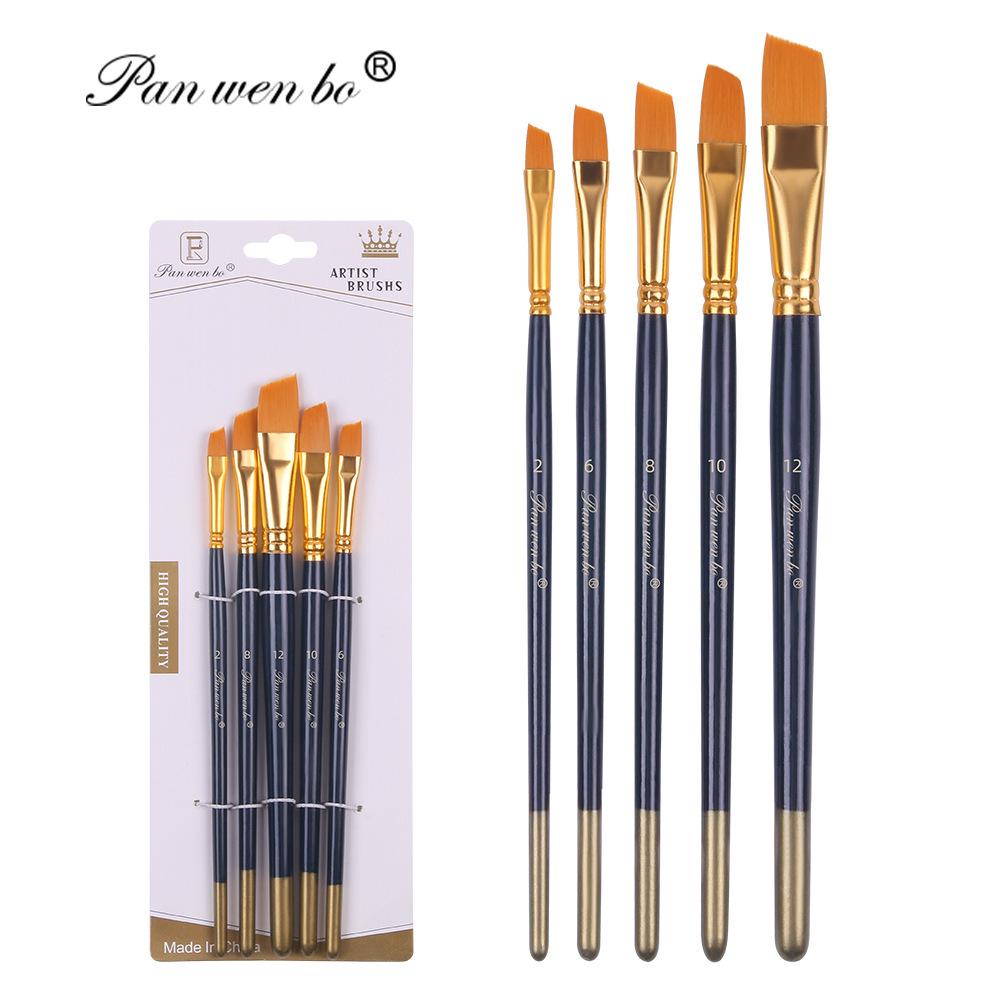 Set di 6 pennelli per pittura in nylon cross-border con gesso ad acqua e materiali artistici fai da te