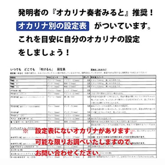 Miruto Infinity Series Basic Package Weak Sound Auxiliary Device for Ocarina "Fukerun" (MUTE1)