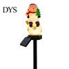 Decorative Stakes for Flowerbeds Christmas Solar Stake Lights, Santa Snowman Tree Figurine Lawn Easy Install Pathway Decor Waterproof Warm LED Lights