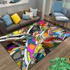 Fashion Shoes Sneakers Logo Print Carpet Rug for Living Room Corridor Bedroom Machine Washable Kid Room Play Floor Mat Gifts