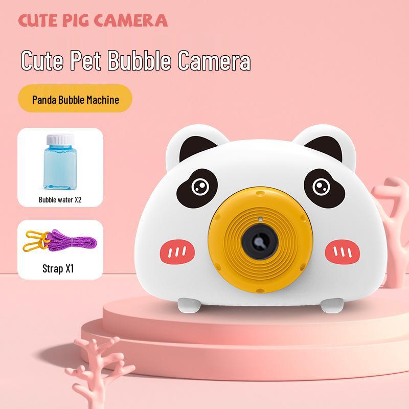 

Leakproof Cartoon Bubble Camera with Lights & Music - Automatic Bubble Machine Toy for Kids