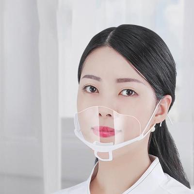 10 Stück Kreative Formen Klarsicht-Kunststoff Catering-Maske Hotel Beauty Koch Kellner Schutzmaske Wiederverwendbar Sichtbar Spritzwassergeschützt Maske
