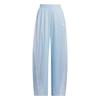 Women's Classic Three Stripes Elastic Waist Loose Straight Leg Daily Sports Casual Long Pants Blue KE5893