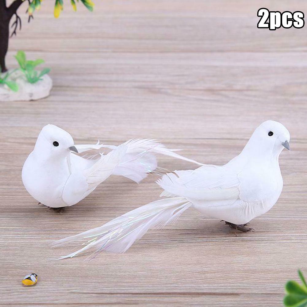Vogel Künstliche Tauben Draußen Schaumstoff Liebhaber Ornament