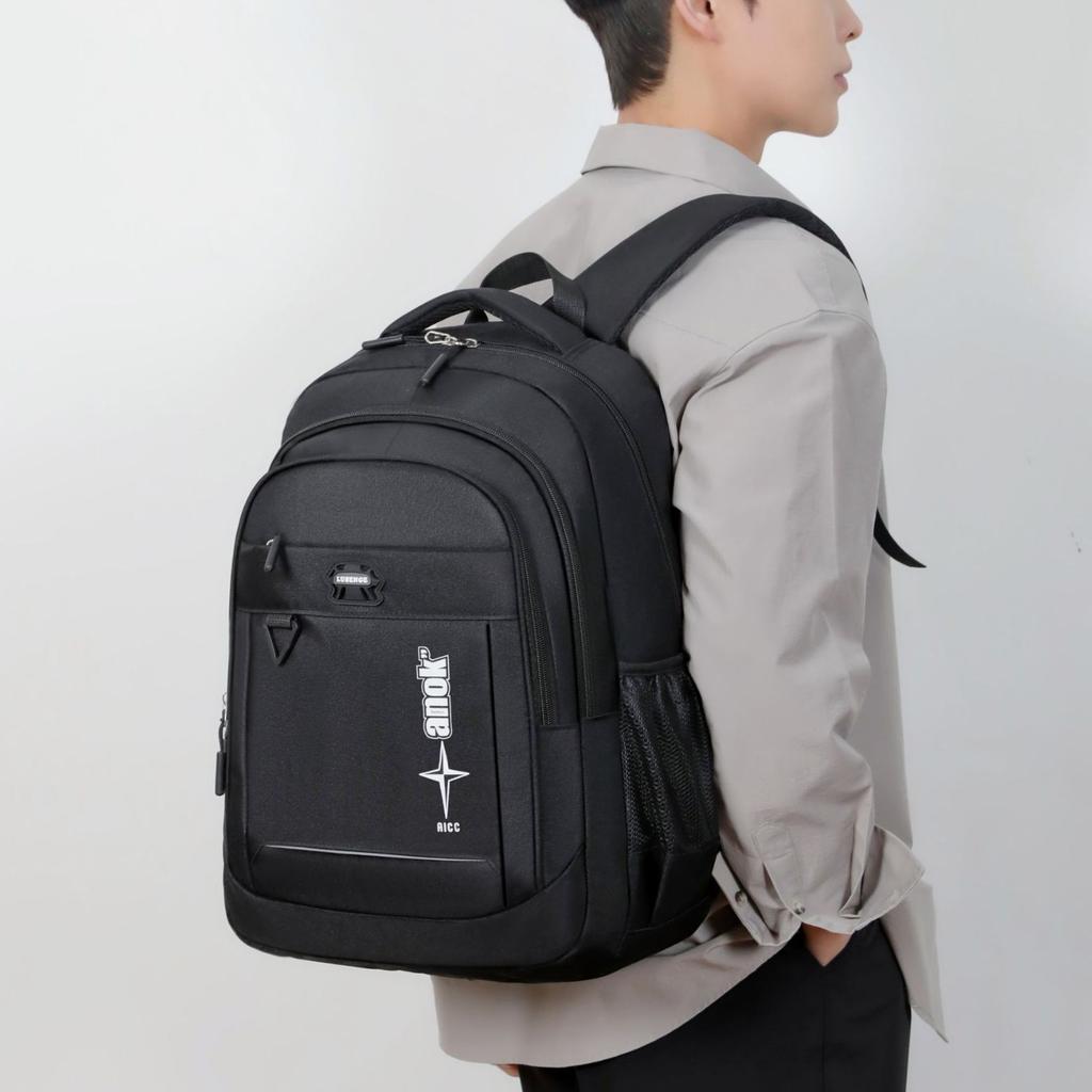 Schoolbag Wholesale Large Capacity Men's Backpack Business Commuter Computer Backpack Daily Outdoor Travel Big School Bag Men
