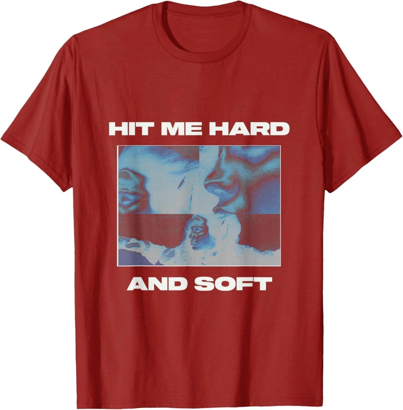 Billie Eilish HIT ME Hard and Soft Inverted Red T-Shirt 4XL