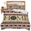 Winter Snowman Three-Piece Quilt Cover 3D Digital Printing Bedding Set Bed Cover