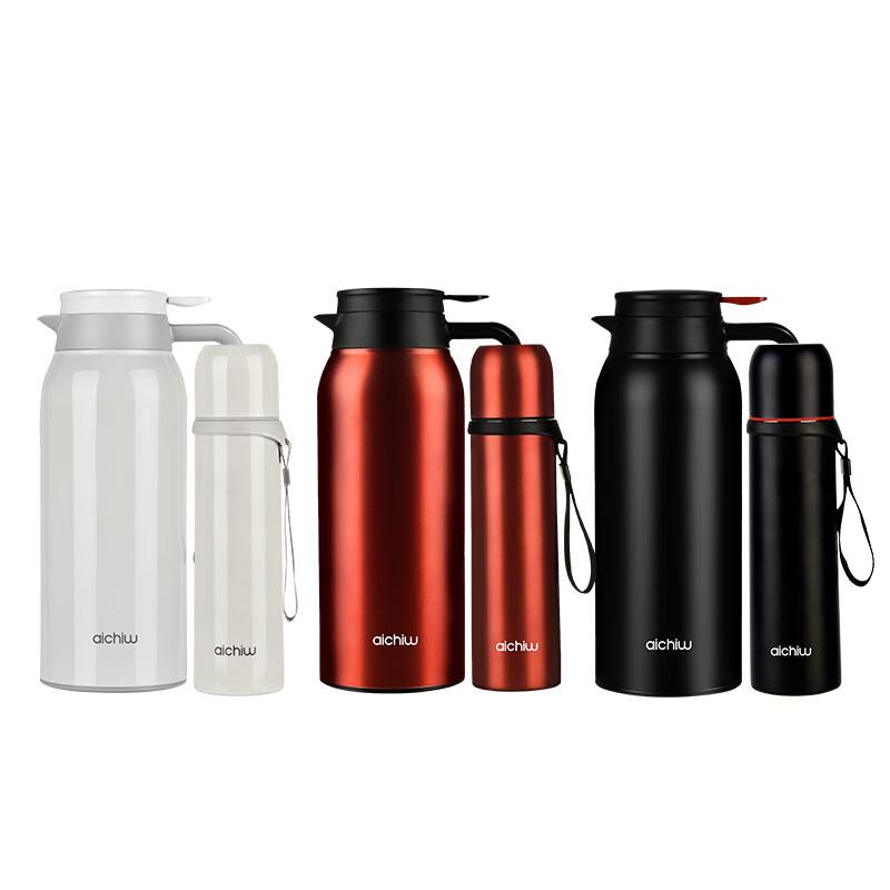 Термопот и набор кружек Aichiw AI-J079 из нержавеющей стали 500ml Cup + 1500ml Pot жемчужина белый