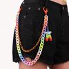 Taillenkette Farbe Hosenkette Anhänger Hipster Retro Anhänger Zubehör Hosenkette
