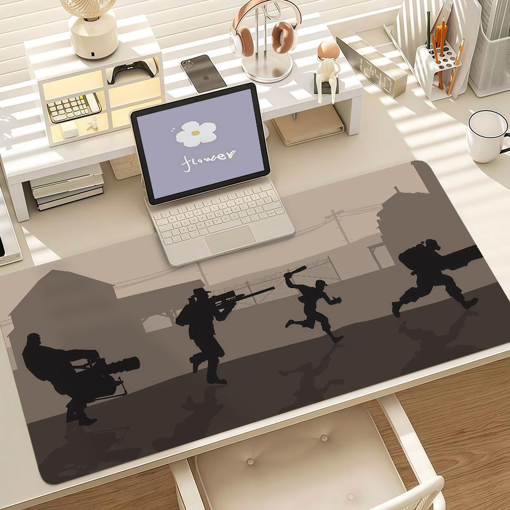 Game T-TF2 Mouse Pad Anti Slip Rubber Edge Locked Thickened Laptop Gaming Desk Mat